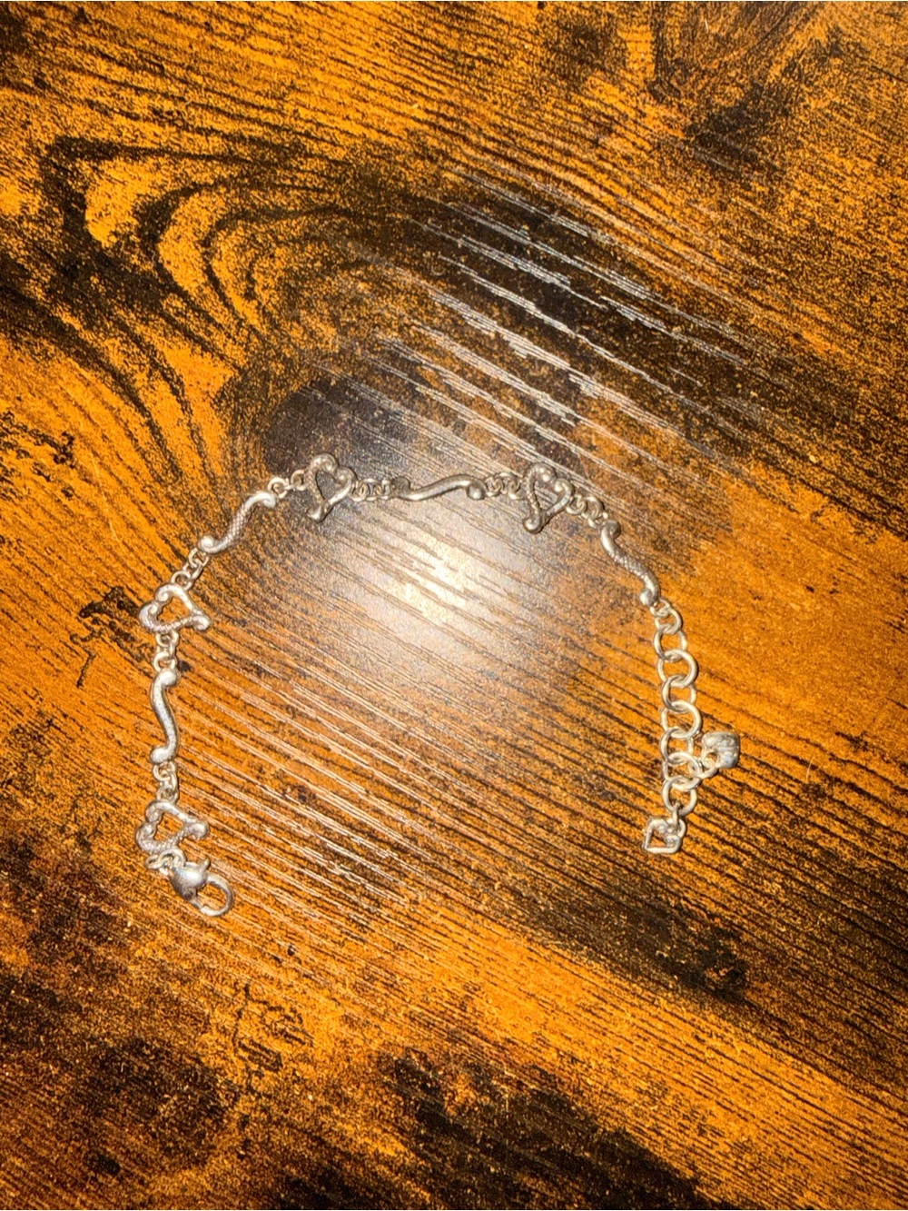 Brighton Silver Heart Link Bracelet - Silver Tone - Picture 3 of 4